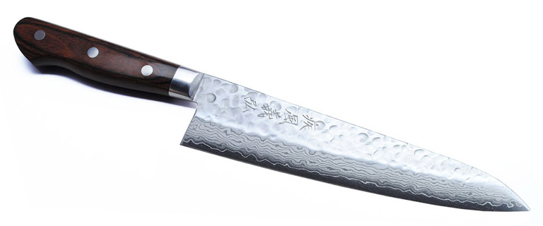 Yoshihiro Damascus Gyuto Japanese Chefs Knife