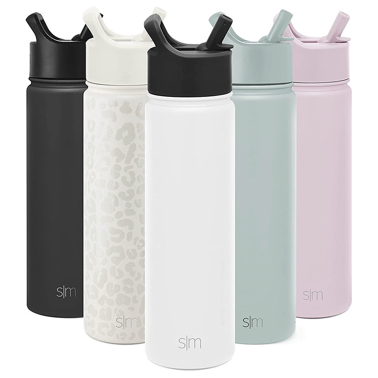 Simple Modern Water Bottle with Straw and Chug Lid